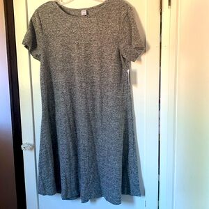 Old Navy Heather grey knit A line dress
